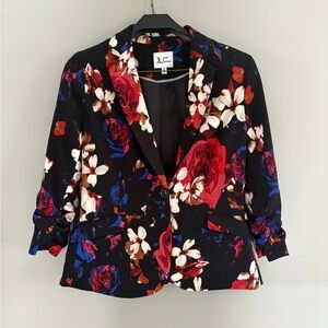 Jules & Leopold Black, Blue, White Red Floral Blazer size Small